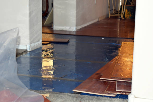 Professional Sewage Cleanup technician working in Allentown, NJ